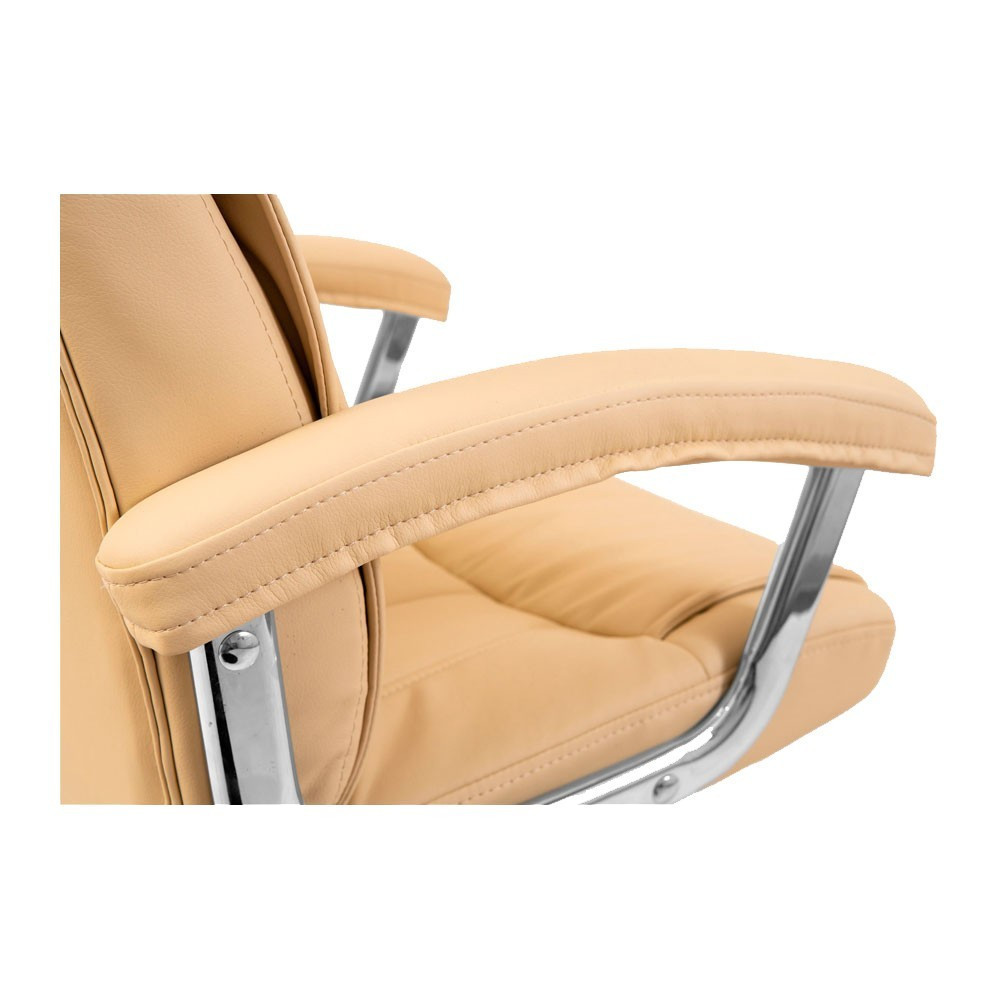 Офісне крісло керівника Richman Fabio Хром M1 Tilt Бежевий Дніпро - фото 4