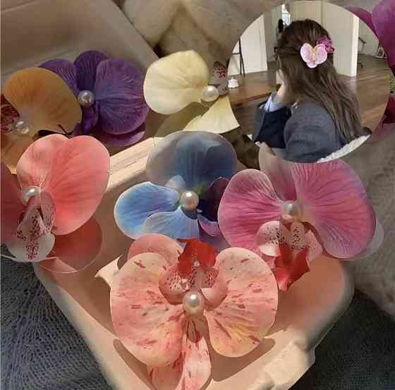 Затискач для волосся Орхідея Персиковий Сміла