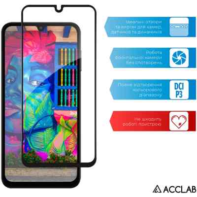 Стекло защитное ACCLAB Full Glue Samsung M15 Black (1283126591709) Винница