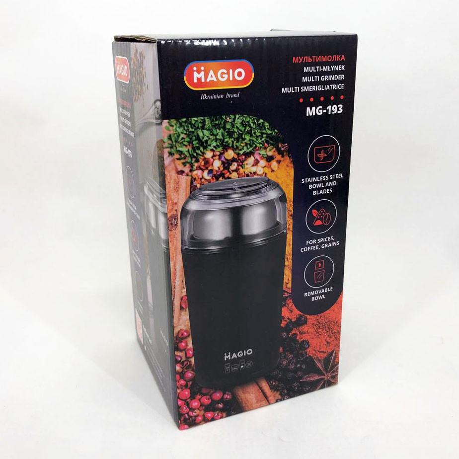 Апарат для измельчения кофе MAGIO, Универсальная бытовая кофемолка, Кофемолка для кофе и сахара SZ-65 Львов - изображение 6
