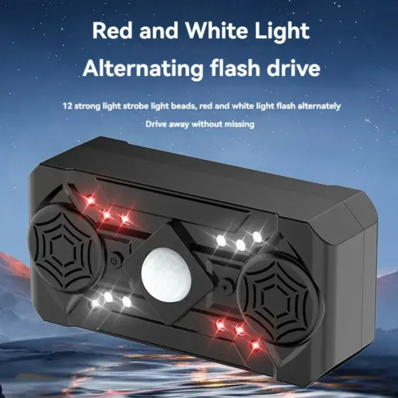 Ультразвуковой репеллент от насекомых Siurn с двумя динамиками, USB-питание, 3 режима, черный Коломия