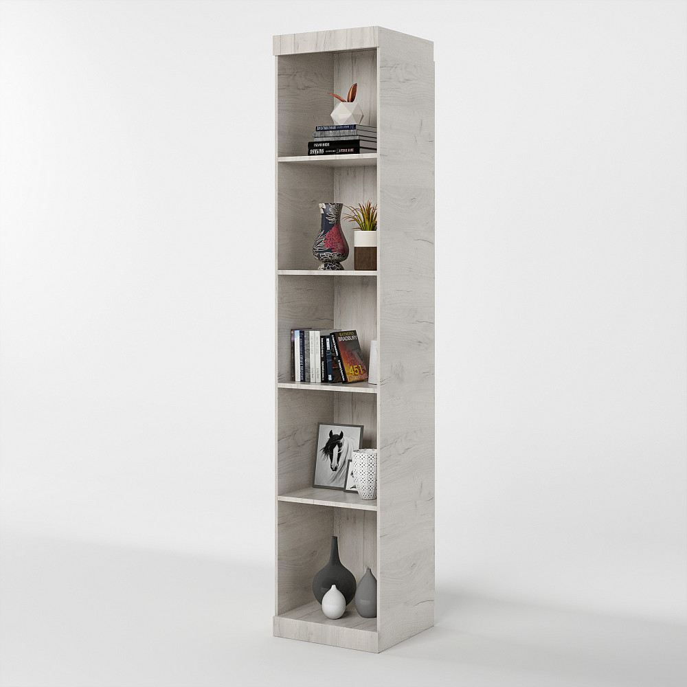 Шкаф-пенал открытый Эверест Соната дуб крафт белый (DTM-2689) Львов - изображение 2