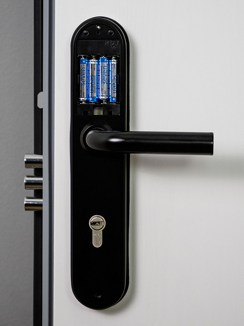 Умный дверной биометрический замок SEVEN LOCK SL-7768BF (85мм) black Киев - изображение 18