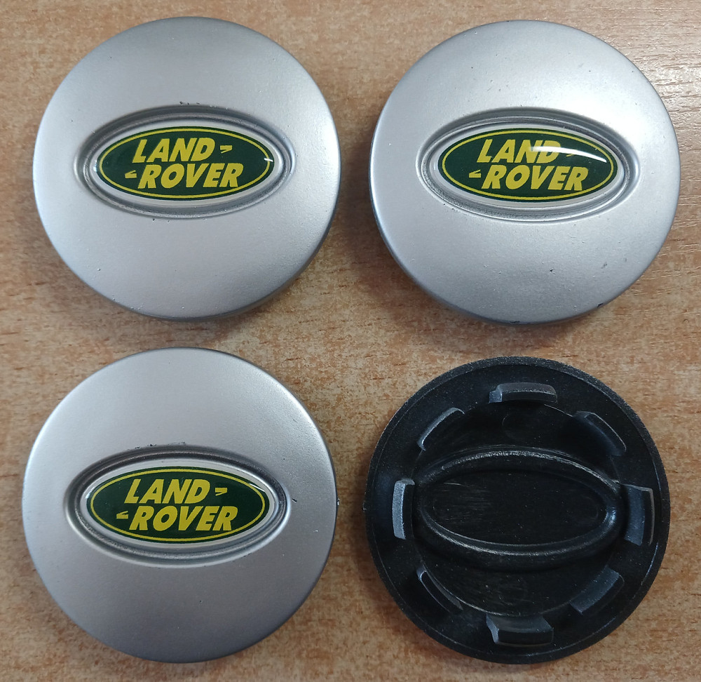 Ковпачки (заглушки) на диски Land Rover 64/55мм сірий 4шт Киев - изображение 1