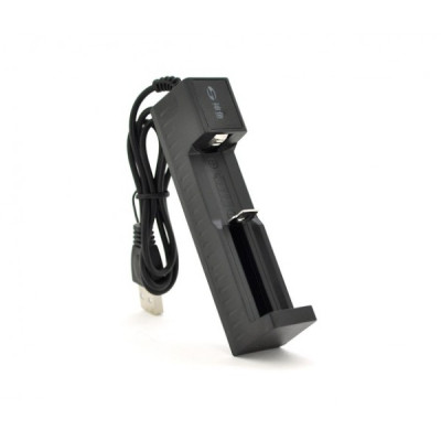 Зарядний пристрій для акумуляторів Merlion 1 Slot, 18650/26650, 4.2V/1000mAh, живлення від USB (YT-C1*18650 / 17254) Вінниця - фото 1