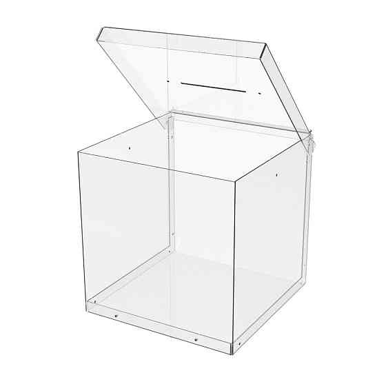 Ящик для пожертвований EKOSTAR 200х200х200 ПЕТ 1.5 мм. Объем 8 литров Киев