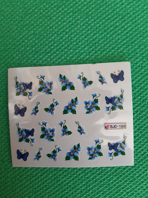 Наклейки для дизайна ногтей - размер стикера 6*5см, инструкция по применению есть в описании товара Киев - изображение 1