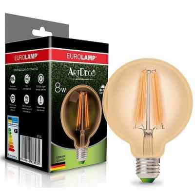 Лампочка Eurolamp G95 8W E27 4000K (LED-G95-08274(Amber)) Винница