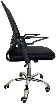 Офисное кресло руководителя Tehforward Flex хром Tilt Черный Днепр