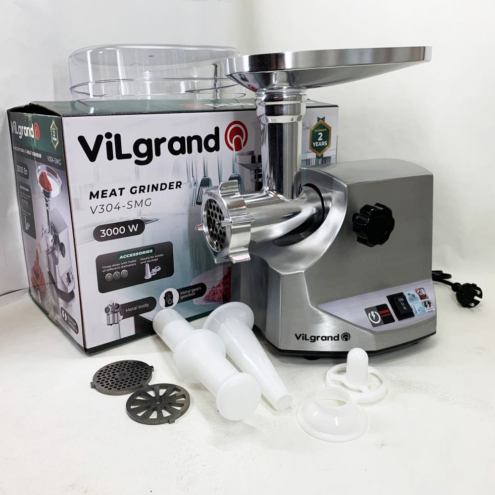 Електрична м'ясорубка багатофункціональна 2 швидкості, Електром'ясорубка побутова з насадкою для кебабу XB-60 Львів - фото 11