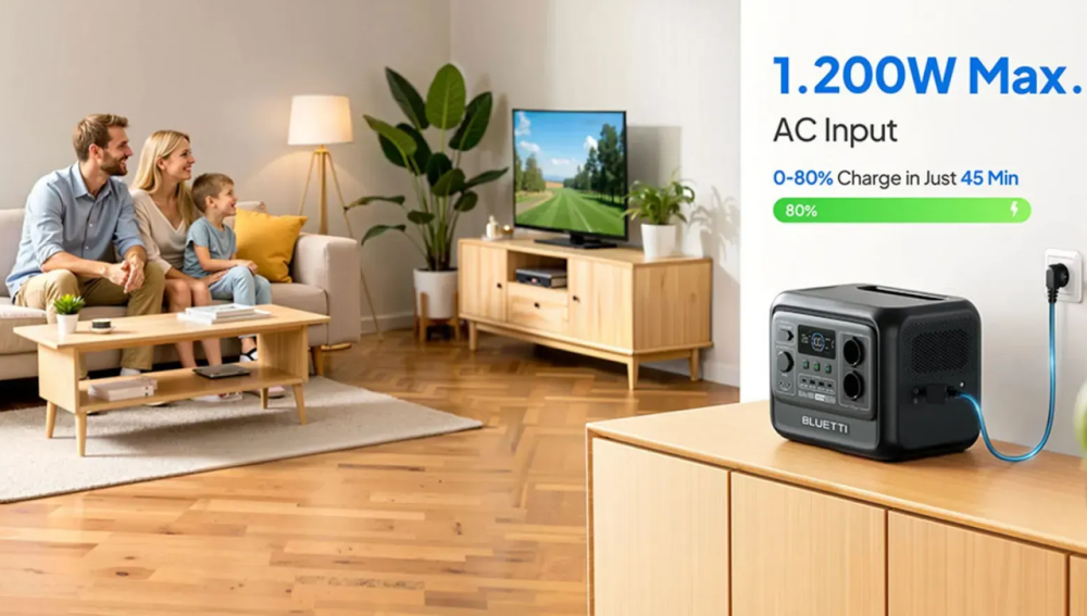 Зарядна станція Bluetti Premium 100 V2 2000 Вт 1024 Вт/год Чорний Вінниця - фото 10