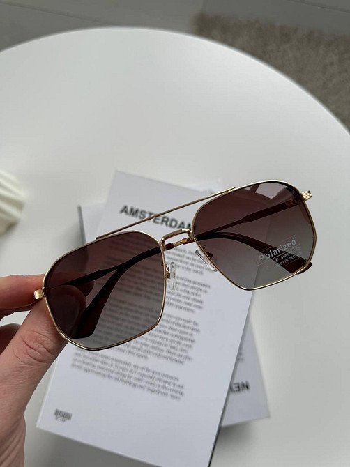 Стильні сонцезахисні окуляри унісекс POLARIZED з металевою оправою🔥 Київ - фото 7
