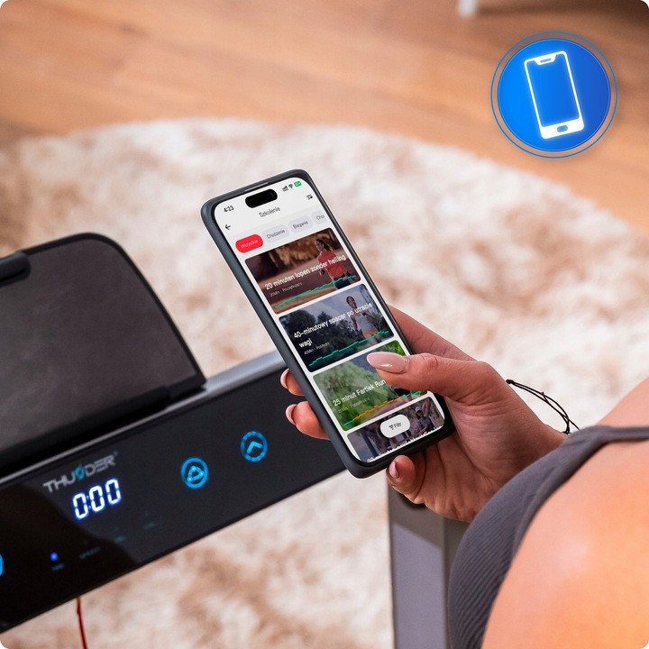 Беговая дорожка электрическая THUNDER RACE-SILVER Киев - изображение 10