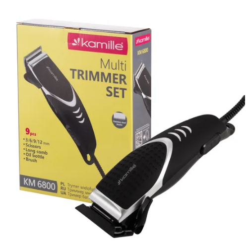 Машинка для стрижки 240W дротова чорний 6800 KAMILLE Житомир