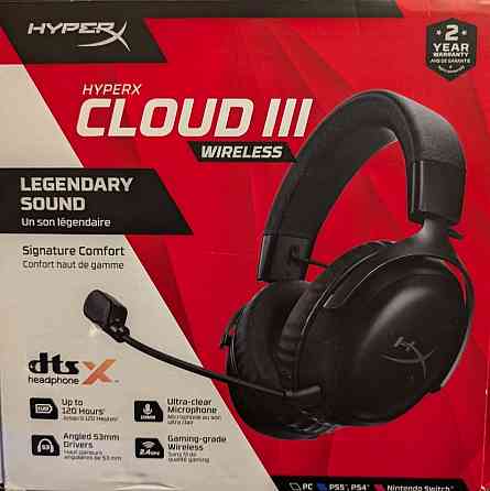 Наушники HyperX Cloud III Wireless Black (77Z45AA) Чорні Киев