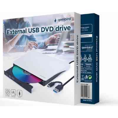 Оптичний привід DVD-RW Gembird DVD-USB-03-BW Вінниця