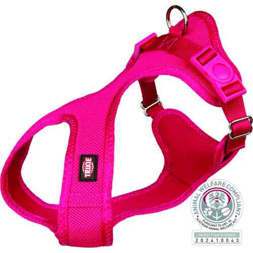 Шлей Trixie для собак Soft мягкая нейлон фуксия размер S-M 35-60 см/15 мм Киев