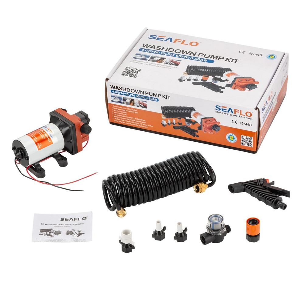 Помивальний комплект SEAFLO SFWP1-040-055-42A 11,6 л/хв 70PSI Київ - фото 3