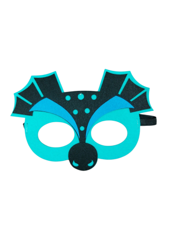 Фетровая маска динозавра детская ддя фотосессий one size разноцветный Киев