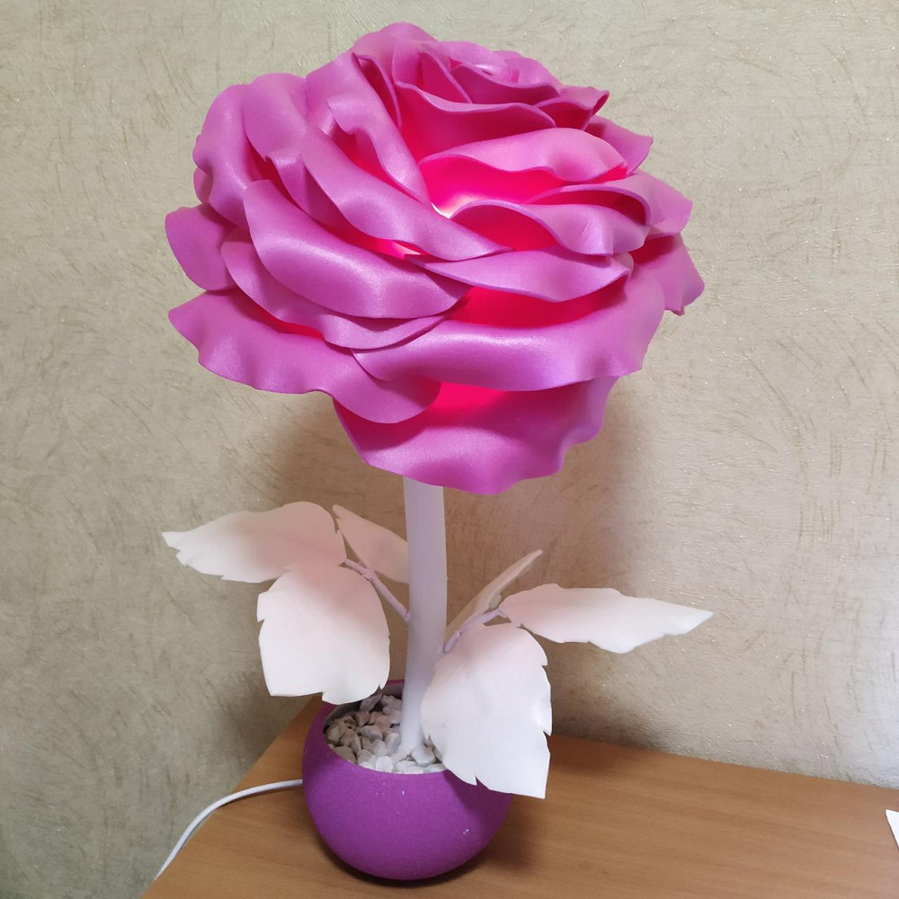 Світильник-нічник "Пурпурна троянда" Дніпро - фото 7