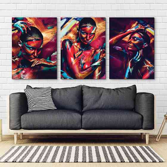 Модульна картина Дівчина Фарби Art-35_B3 Київ