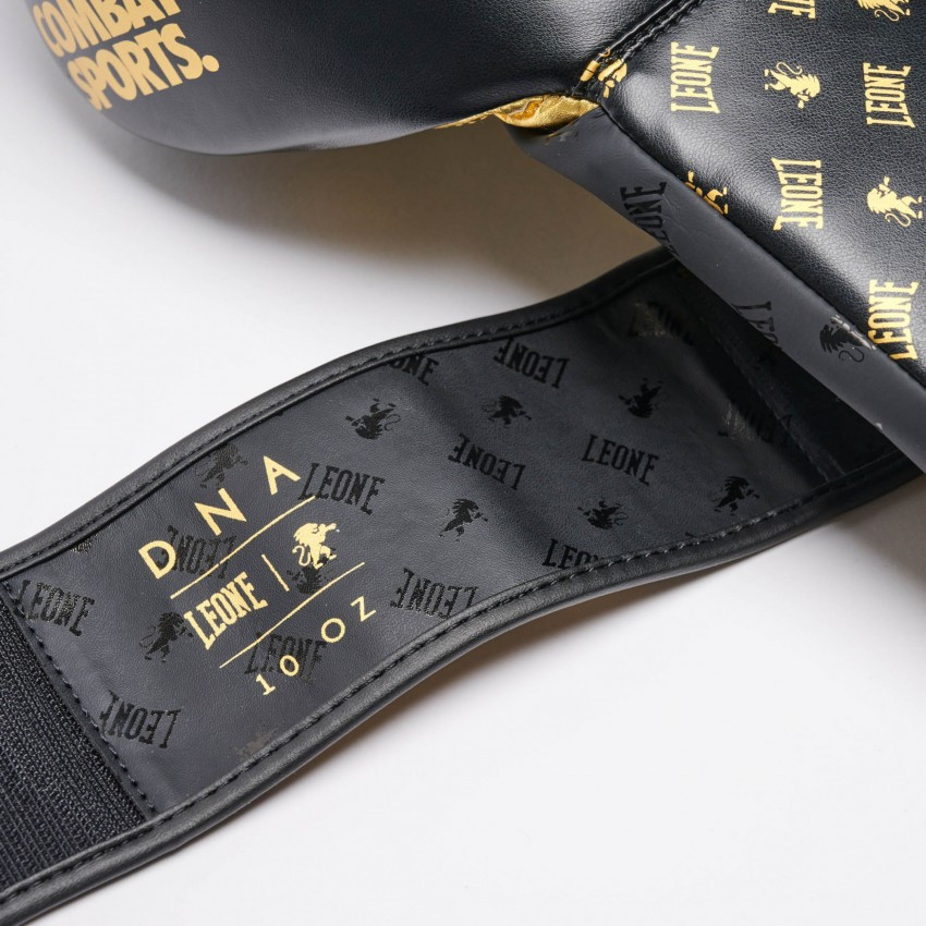 Боксерські рукавички Leone DNA Black 16 унцій професійні рукавички з натуральної шкіри для боксу, кікбоксингу та муай-тай Київ - фото 10