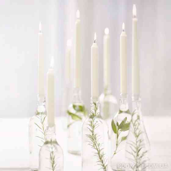 Набір свічок столових Bispol S1-66 Білі 6 шт Луцьк