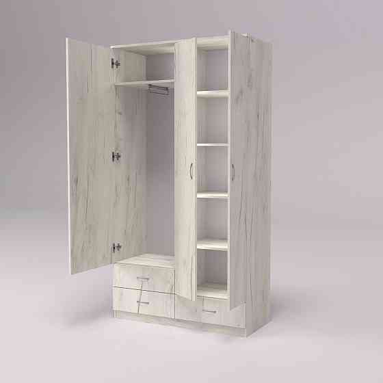 Прихожая ГКШ-8, Дуб Крафт Білий, 1120/480/2100 Львов