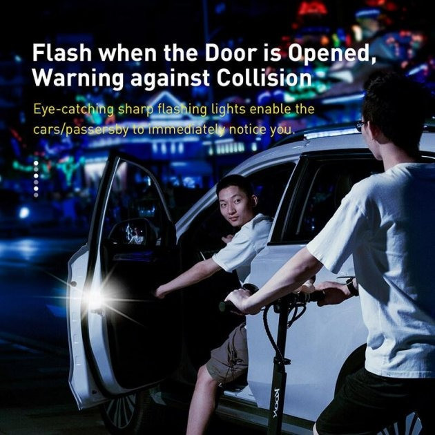 Индукционная LED подсветка дверей авто BASEUS Door open warning light CRFZD-01 (Прозрачная) Николаев - изображение 8