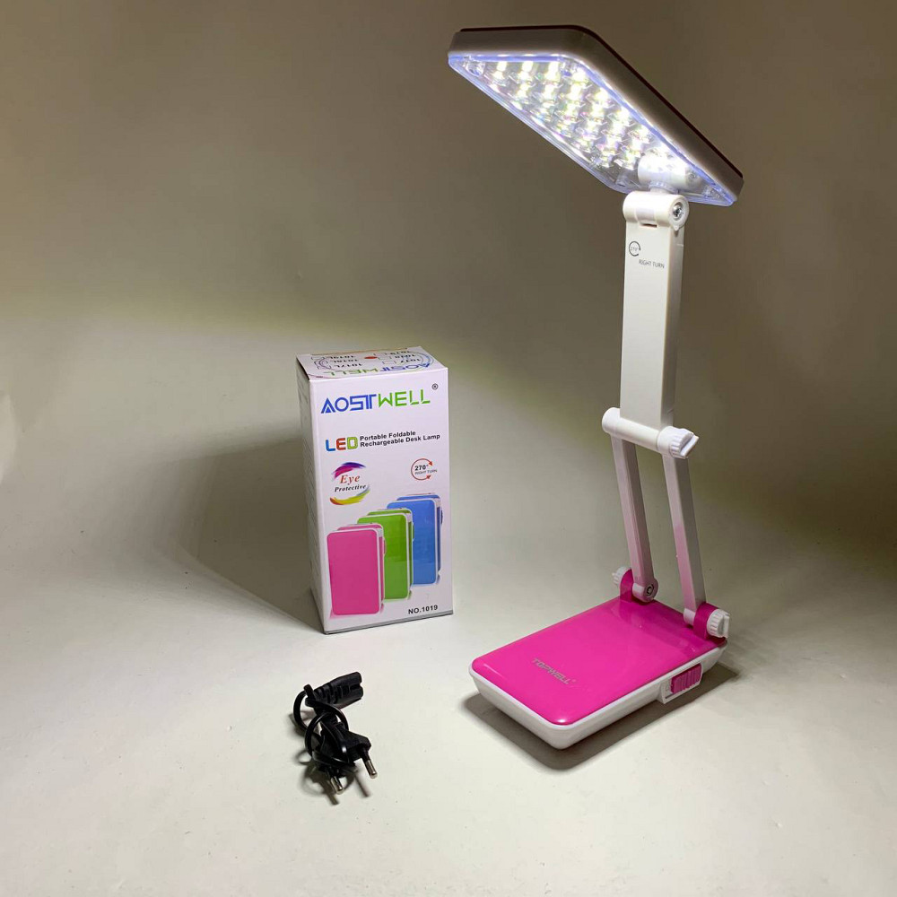 Настольная лампа Topwell 1019 Голубая аккумуляторная светодиодная регуляция уровня наклона. Цвет: красный WV-57 Львов - изображение 1