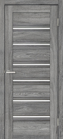 Міжкімнатні двері Оміс Dora 01 Дуб Юджин сатин 900х2000 мм Київ - фото 1