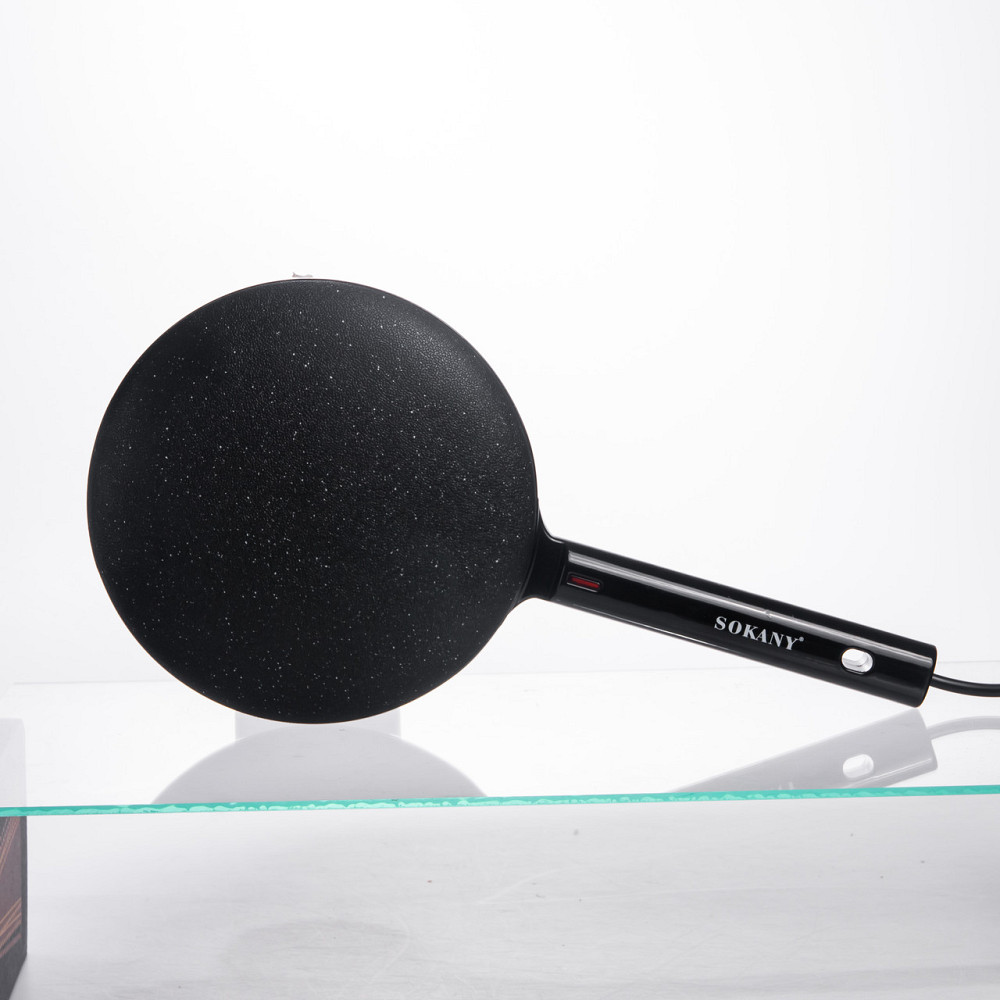 Sokany Сковорода млинниця електрична Ø20 (см) з антипригарним покриттям 600 Вт Чорний SK-07068 Коломия - фото 4