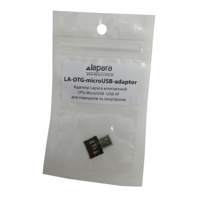 Переходник OTG Micro to USB AF Lapara (LA-OTG-microUSB-adaptor) Винница - изображение 3