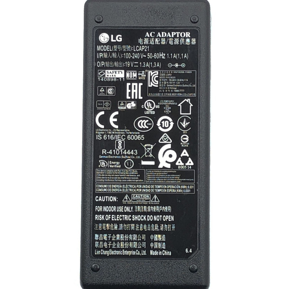 Блок живлення LG 19 V 1.3 A (штекера: 6.5x4.5) Луцк - изображение 2