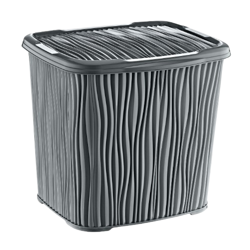 WAVY "хвиля" кошик з кришкою 6,2л  (24) (X-38-сірий) Житомир - фото 1