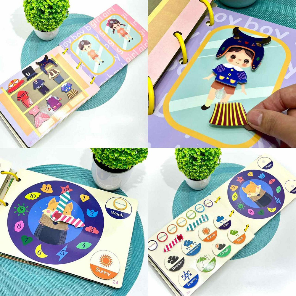 Логічна бізі-книга на липучках для малюків 30 сторінок із завданнями (C 65416) Чернигов - изображение 3