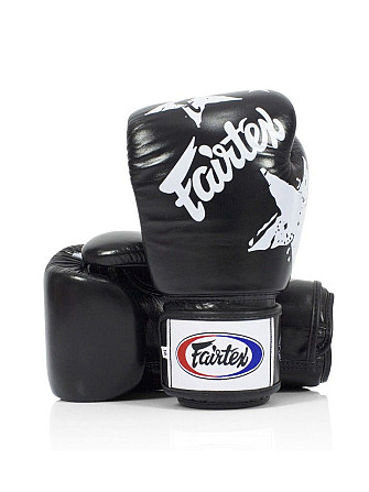 Боксерські рукавиці Fairtex BGV1 Nation Print Black 16 унцій (бинти в комплекті) Каменское - изображение 2