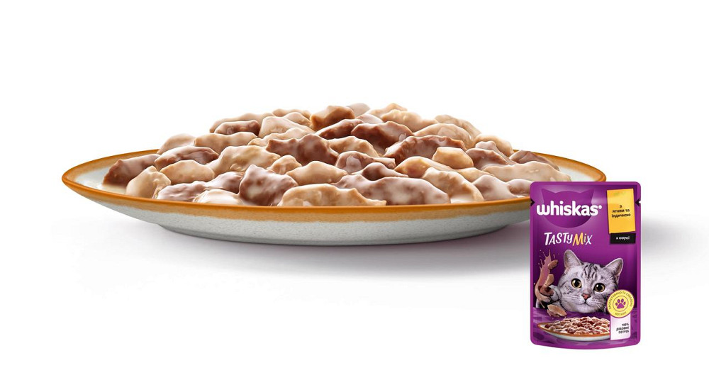 Вологий корм Whiskas (Віскас) Tasty Mix з ягням та індичкою в соусі 85 г Вінниця - фото 4