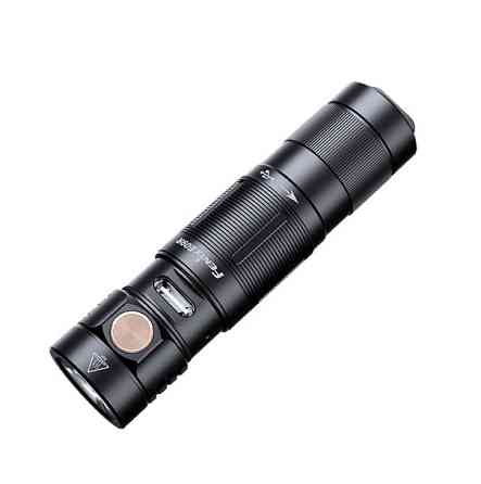 Ручной мини фонарик Fenix E09R 600лм Type-C (Черный) Винница