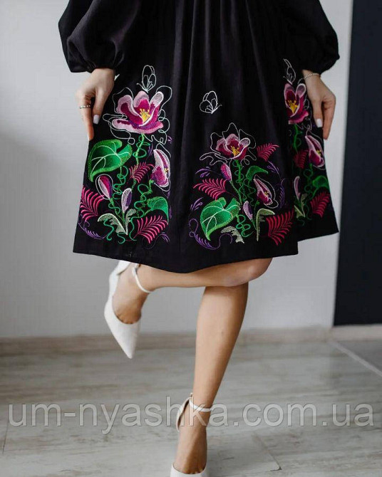 Жіноча вишита сукня, біла вишиванка жіноча Емілія Кривий Ріг - фото 8