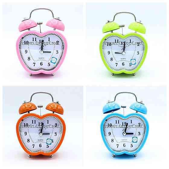 Годинник будильник з колокольчиком 2835 різні кольори Дніпро