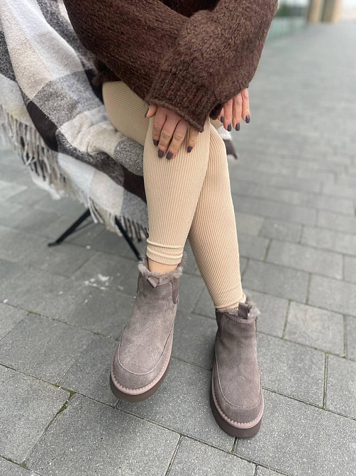 WSMR Угги жіночі WSMR K01 кофе (зима, замша натуральна) (5679) 41 Коломыя - изображение 5