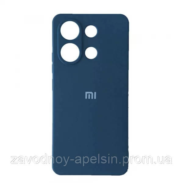 Xiaomi Redmi Note 13 4G Силіконовий чохол Мікрофібра (синій) Одеса - фото 1