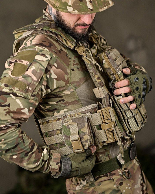 Тактична плитоноска з двома точками швидкого скидання Мультикам Asdag мультикам ОЛ2725 Одеса - фото 7