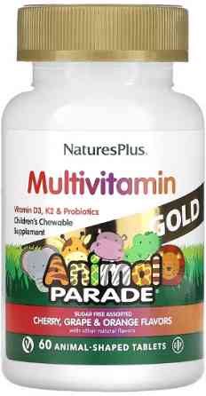 Мультивітаміни для дітей Nature's Plus Gold Assorted Chewable 60 tabs Київ