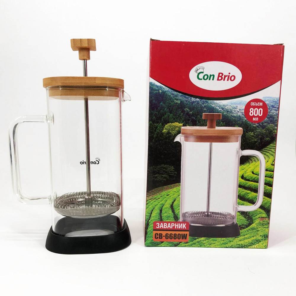 Заварник для кухні, Заварний скляний чайник, Френч-прес для приготування кави в офісі TK-71 Івано-Франківськ - фото 1