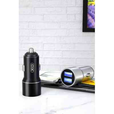 Зарядний пристрій XO TZ09 2.4A/2 USB + cable lightning Black (XO-TZ09L-BK) Вінниця