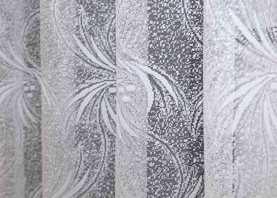 Коротка тюль, висота 1,6 м, жакард колір білий 854т Київ