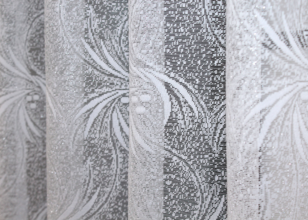 Коротка тюль, висота 1,6 м, жакард колір білий 854т Київ - фото 4