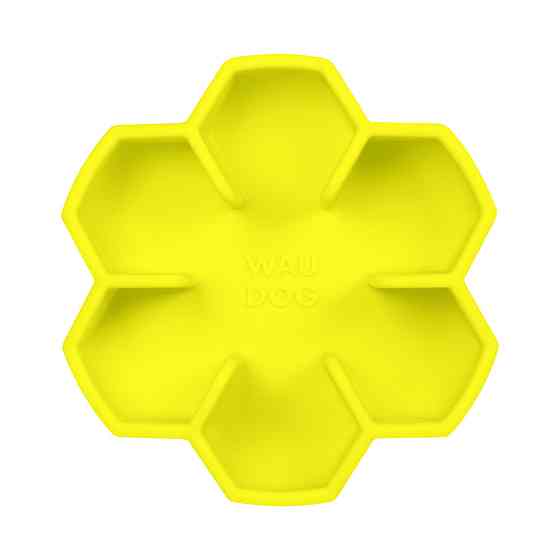 Миска для медленного питания WAUDOG Silicone, 750 мл, желтый Киев